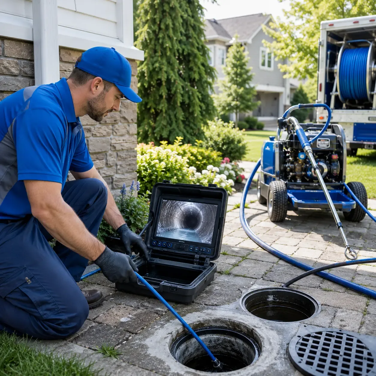 Outdoor drain cleaning professionals serving Dobson, NC
