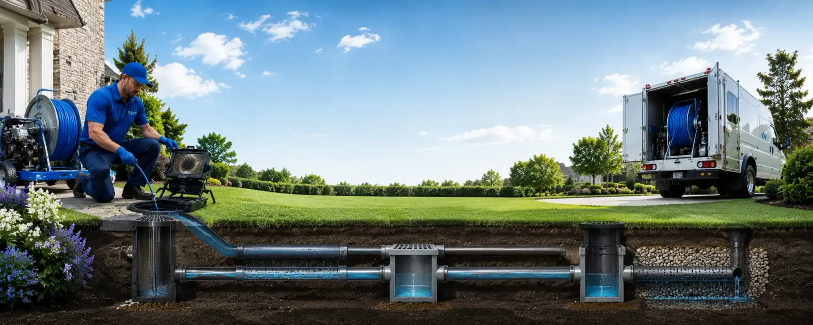 Outdoor drain cleaning information for Dobson, NC